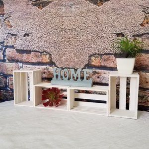 Wood Crates Table Home Decor